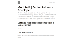 Desktop Screenshot of matt-reid.co.uk